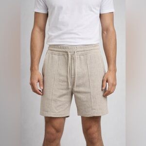 Men's Beige Athletic Shorts
